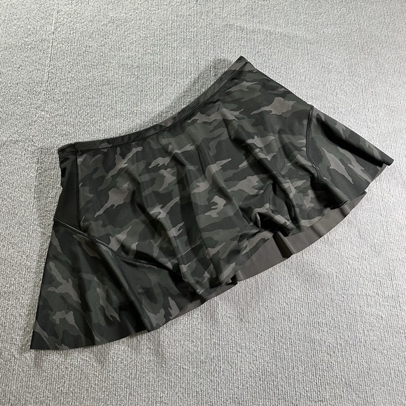 Athleta Pants - Athleta Gray Black Camo Match Point Tennis Golf Womens Skort Sz XL Athletic